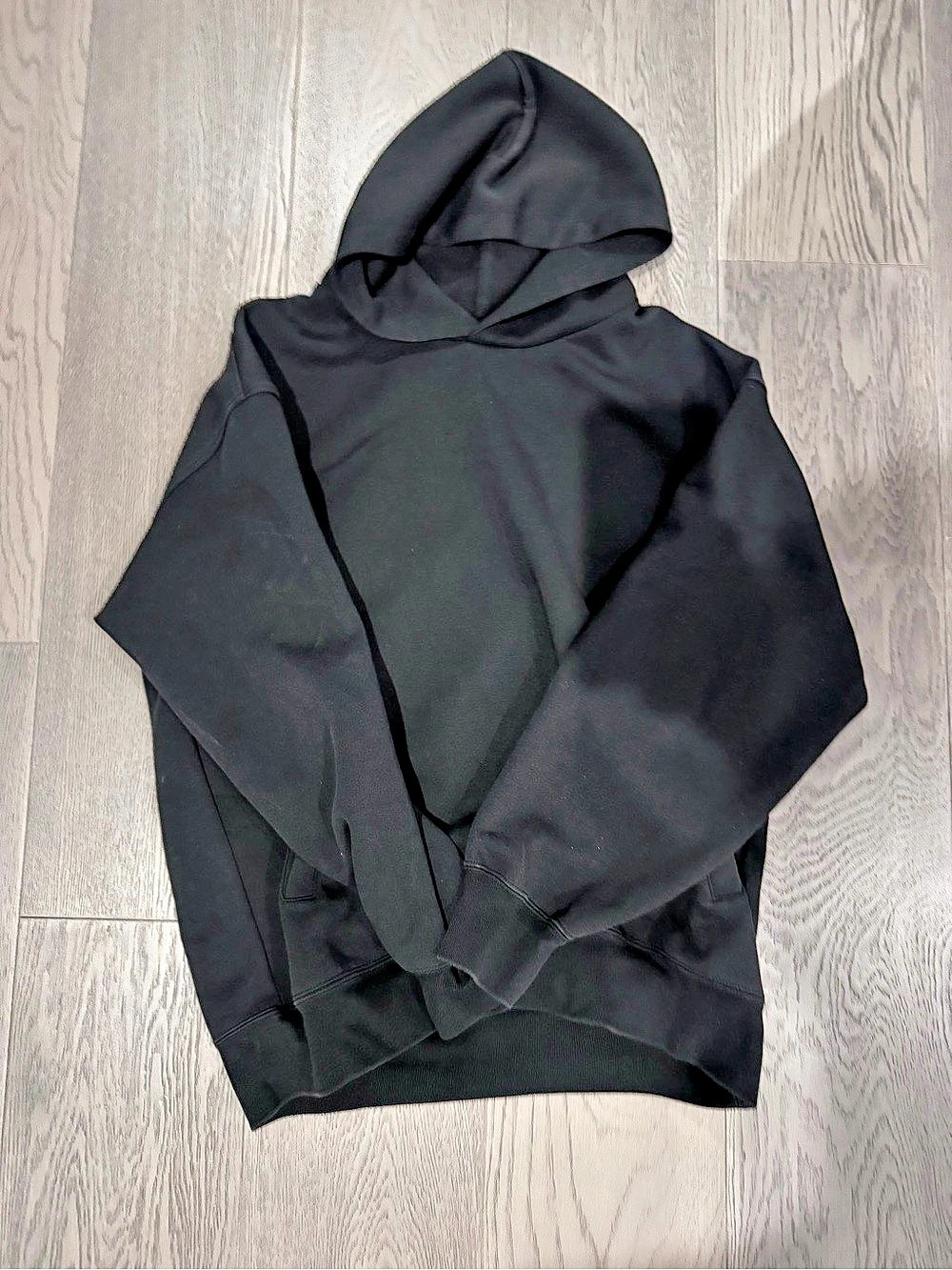 Uniqlo C Sweat Oversized Pullover Hoodie Black